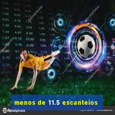 menos de 11.5 escanteios